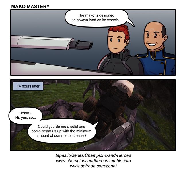 Read Champions And Heroes Mass Effect Mako Mastery Tapas Community