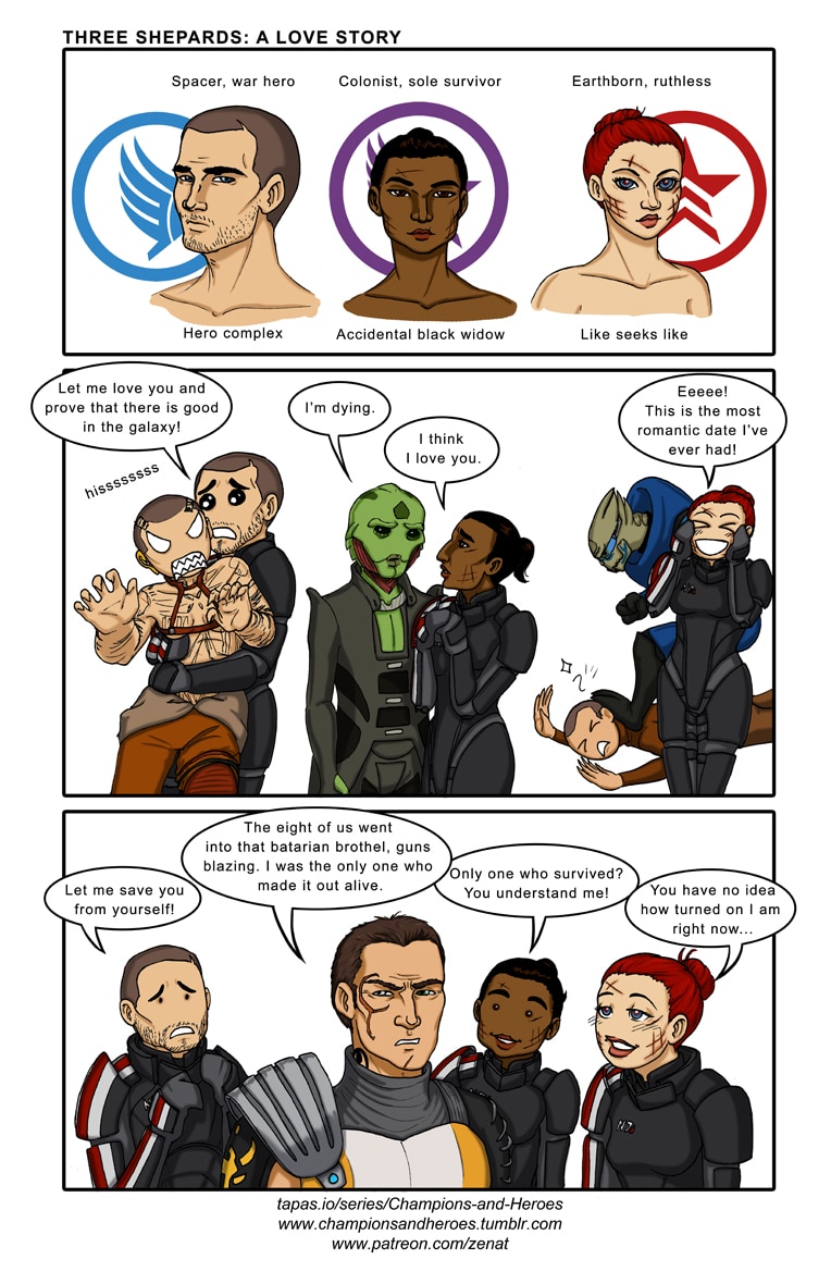 Read Champions And Heroes Mass Effect Three Shepards A Love