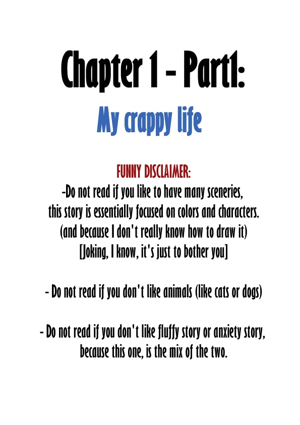 Read Your Colors Chapter 1Part1 My crappy Life Tapas Community