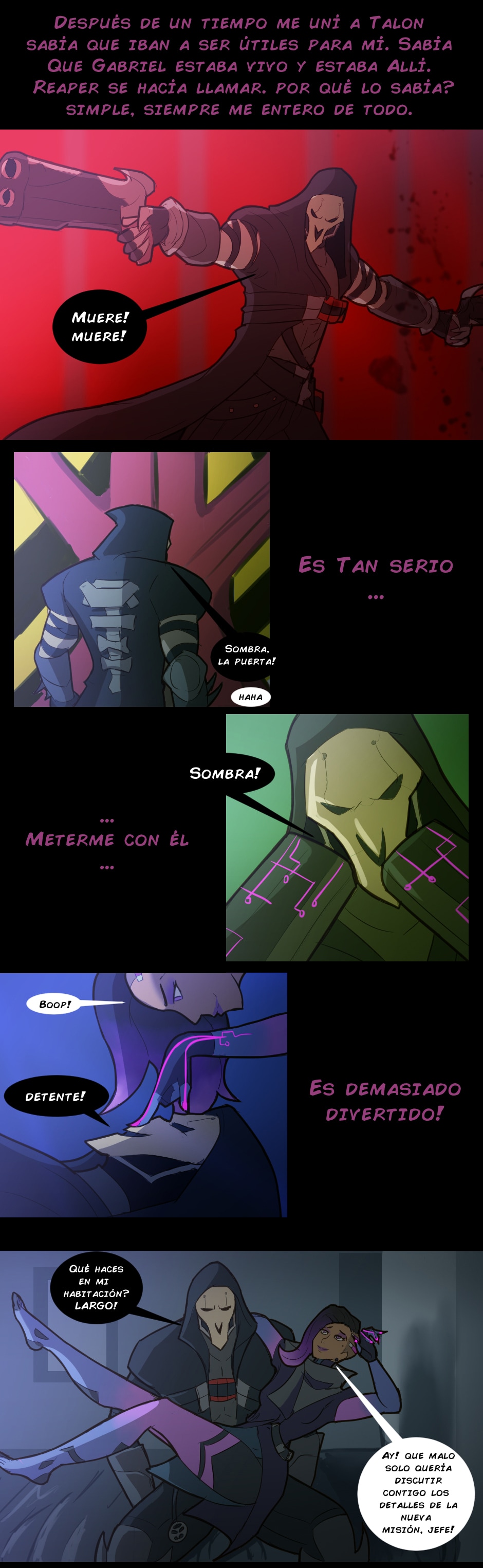 Read [ESP] Parejas de OW Fancomics :: Sombra x Reaper Pág 3 | Tapas  Community