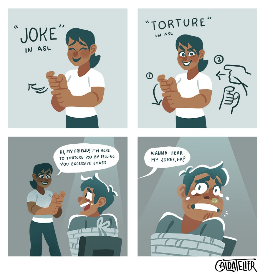 Read Whatcha Say? Sign Lesson Joke Tapas Community