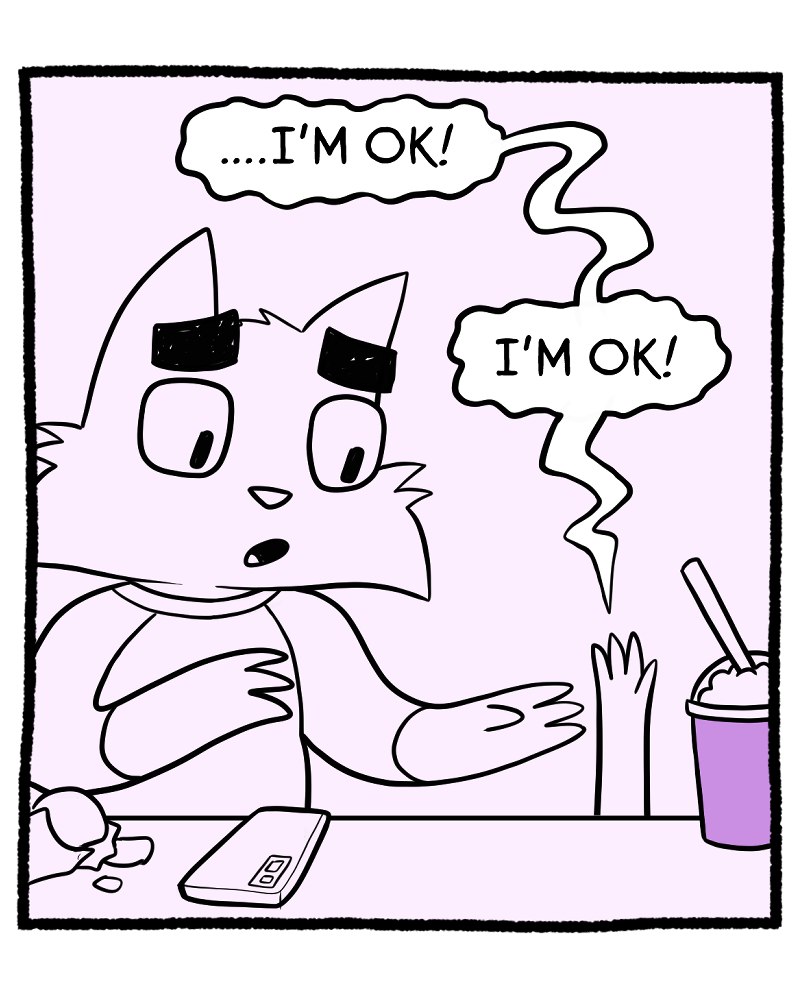 Read Litterbox Comics :: Fran Tries a Grimace Shake | Tapas Community