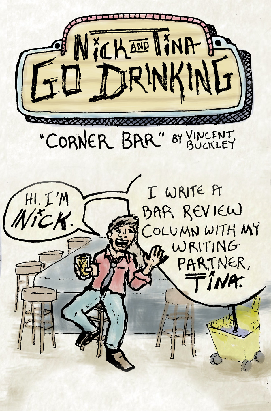 Nick and Tina Go Drinking :: Corner Bar - image 1