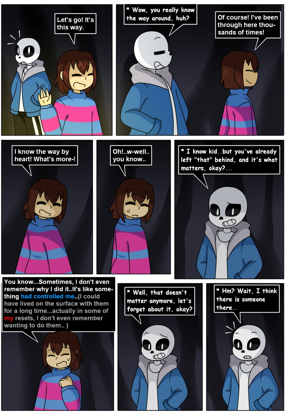 sans could not take it anymore : Undertale