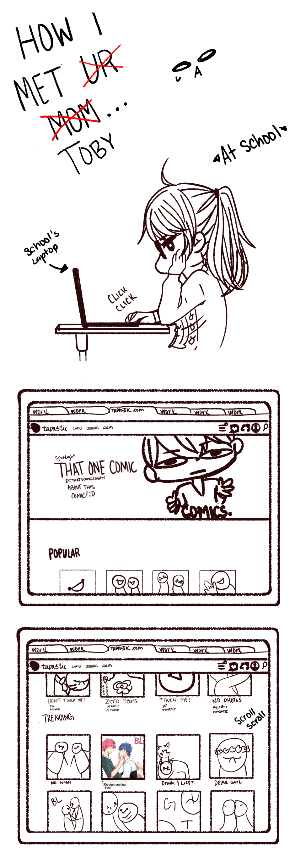 Read Impulsive Thoughts :: Guest comic by likashii | Tapas Comics