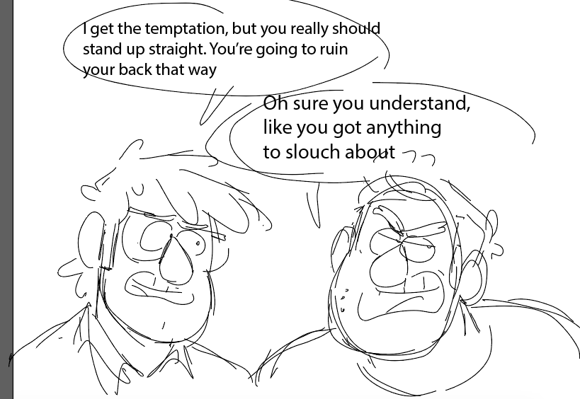 My part for the Stan twins Trouble lyrics comic