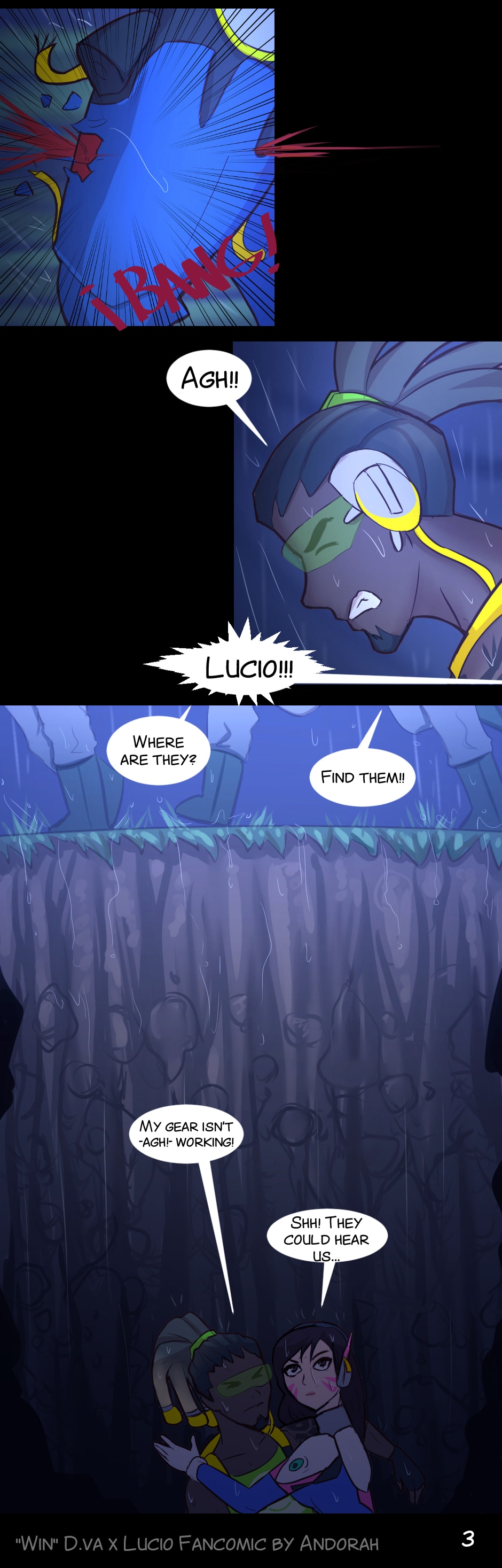 Read OW ships series (Fancomics) :: Page 3 (D.va x Lucio) | Tapas Community