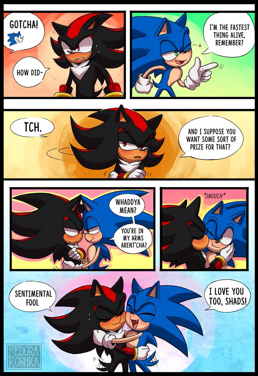 sonic x shadow - yaoi ship it - sonic