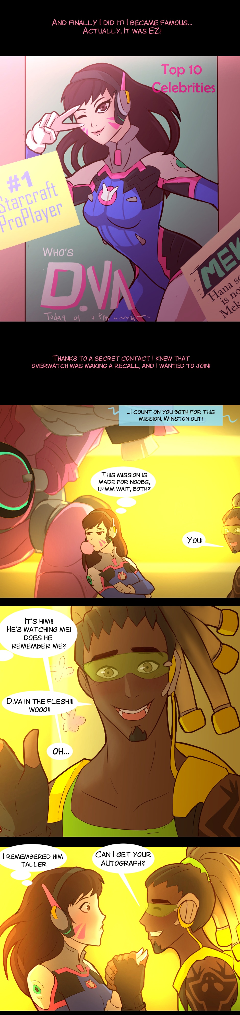 Read OW ships series (Fancomics) :: Page 3 (D.va x Lucio) | Tapas Community