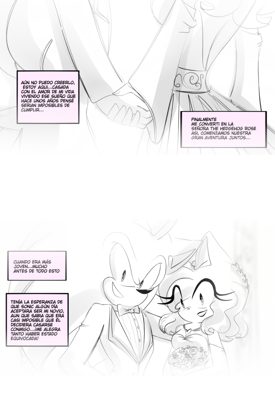 Sonic y amy, Cómo dibujar a sonic, Sonamy comic