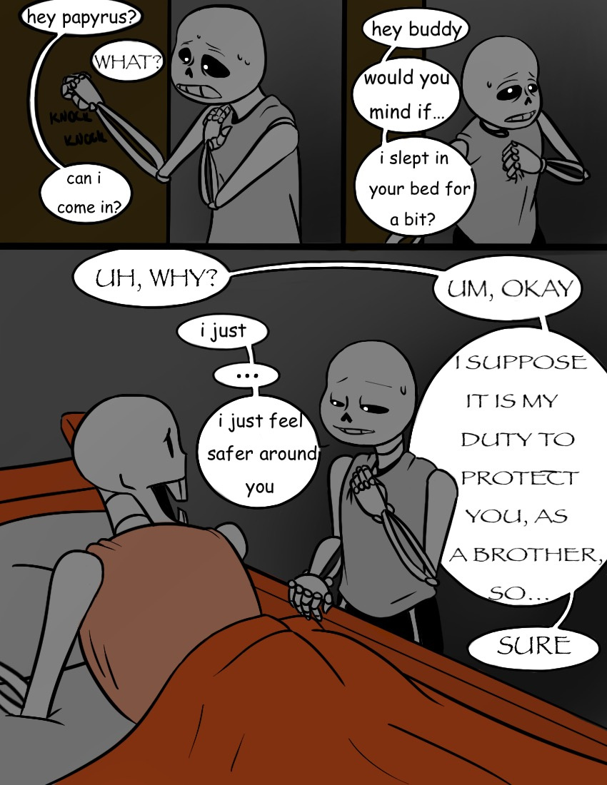 undertale sans and papyrus bad dream