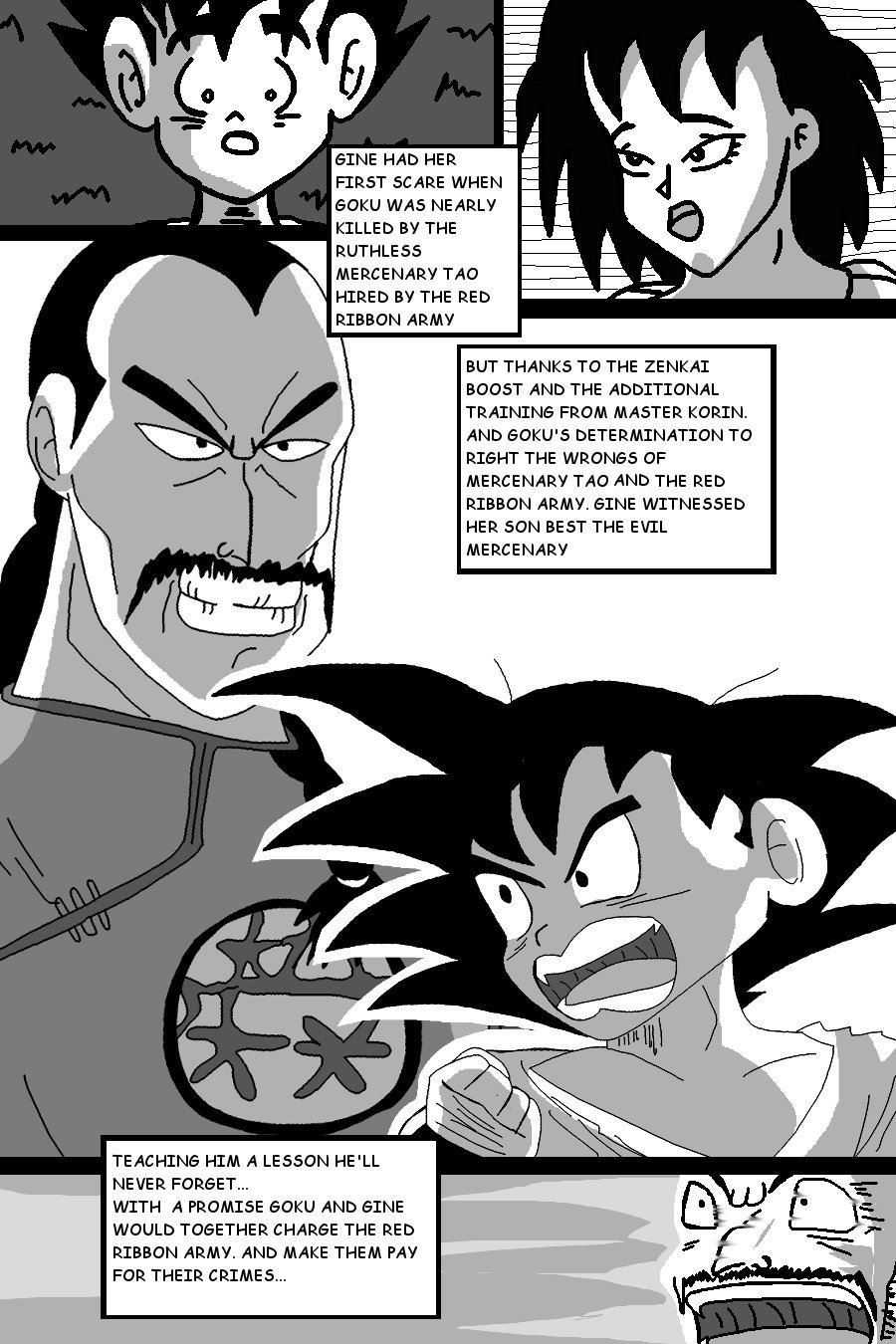 Read Dragon Ball R&R Fan comics :: DragonBall Pride Chapter 4 Part 3 Honour  And Growth 1