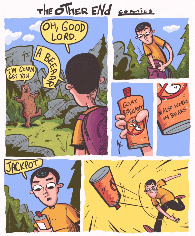 Read The Other End Comics bear repellent (recolor) Tapas Community