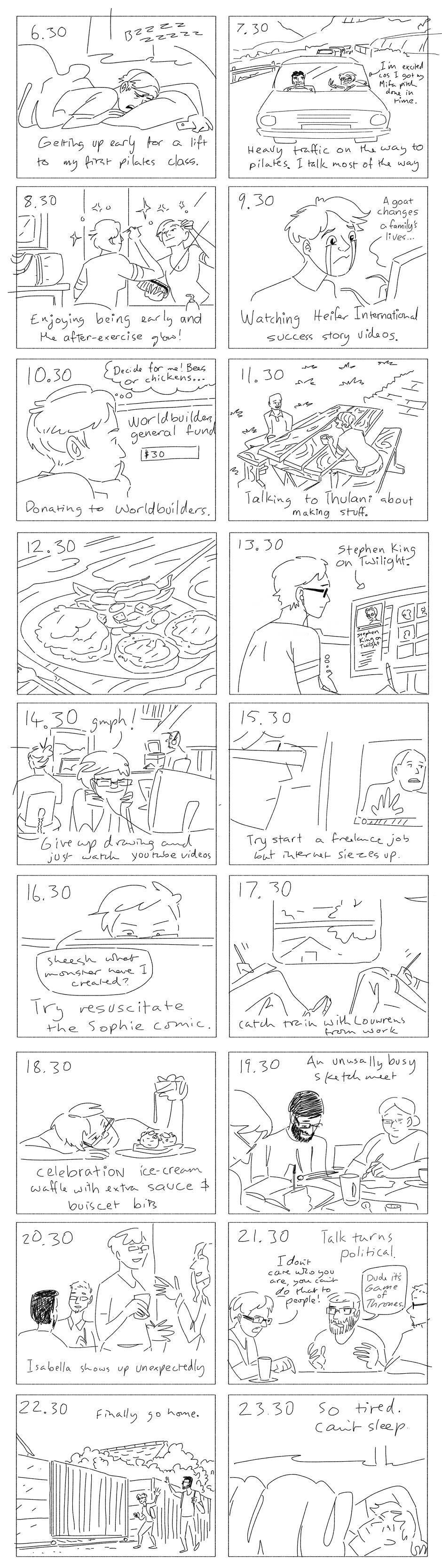 Read Kay's Comics Hourly Comics 2017 Tapas Comics