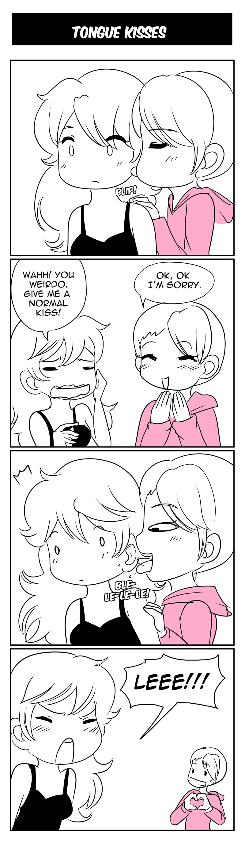 Read Dee and Lee Artist Girlfriends :: Tongue Kisses | Tapas Community