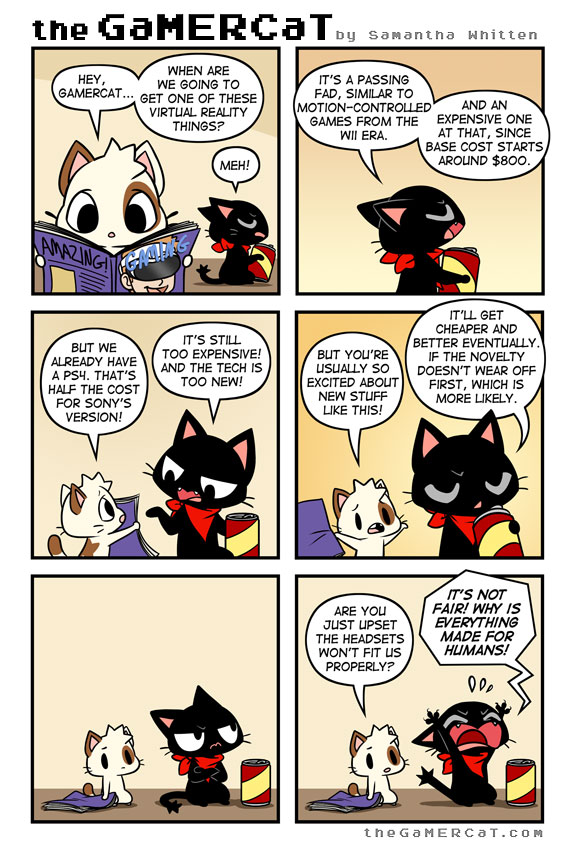 Samantha Whitten, creating The GaMERCaT Comics