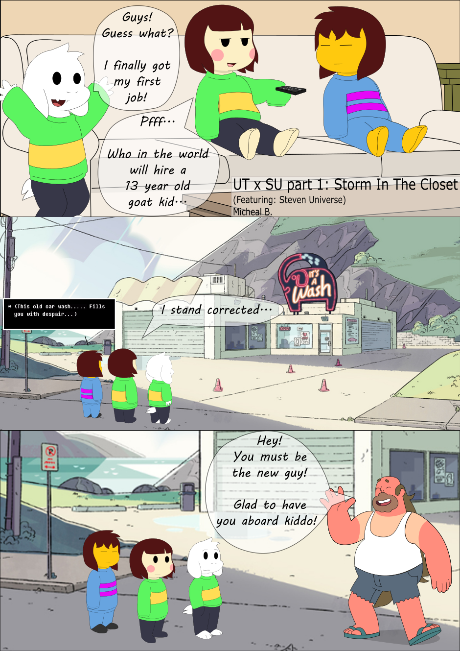 Read Undertale/Steven Universe Crossover Comic :: Page 1 | Tapas Community