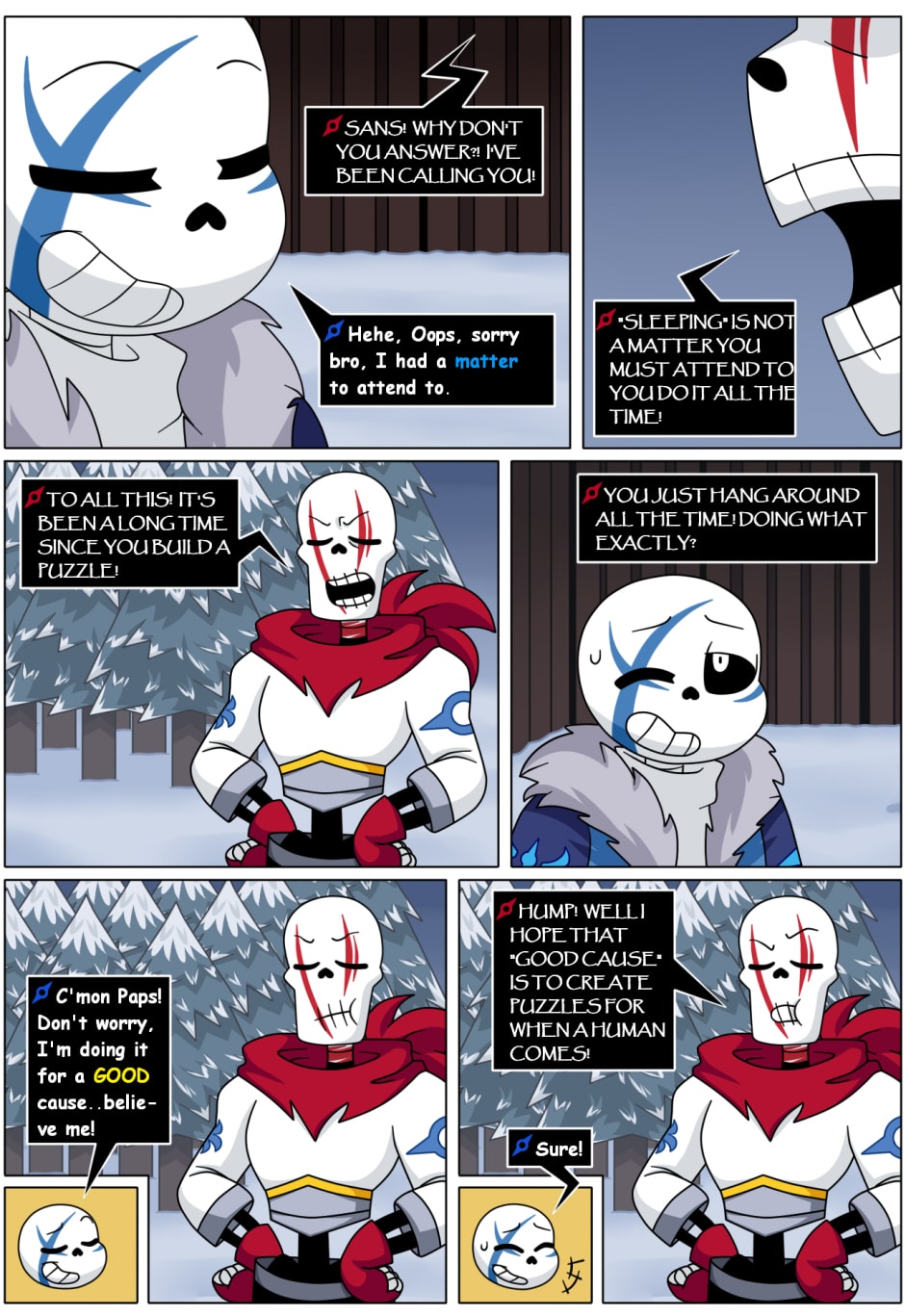 Comfort Book - UnderTale Sans AUs