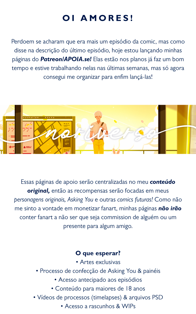 Read Asking You [PT-BR] :: Atualização - Ilustrações Especiais +  Patreon/APOIA.se | Tapas Community