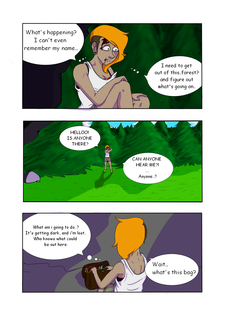 Alone in the woods comic