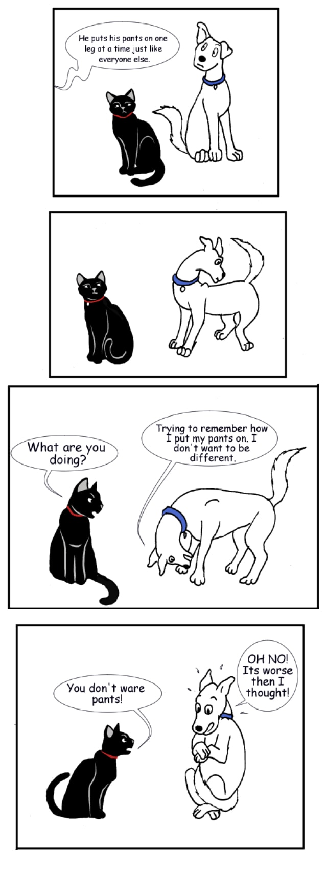 dog and cat comic