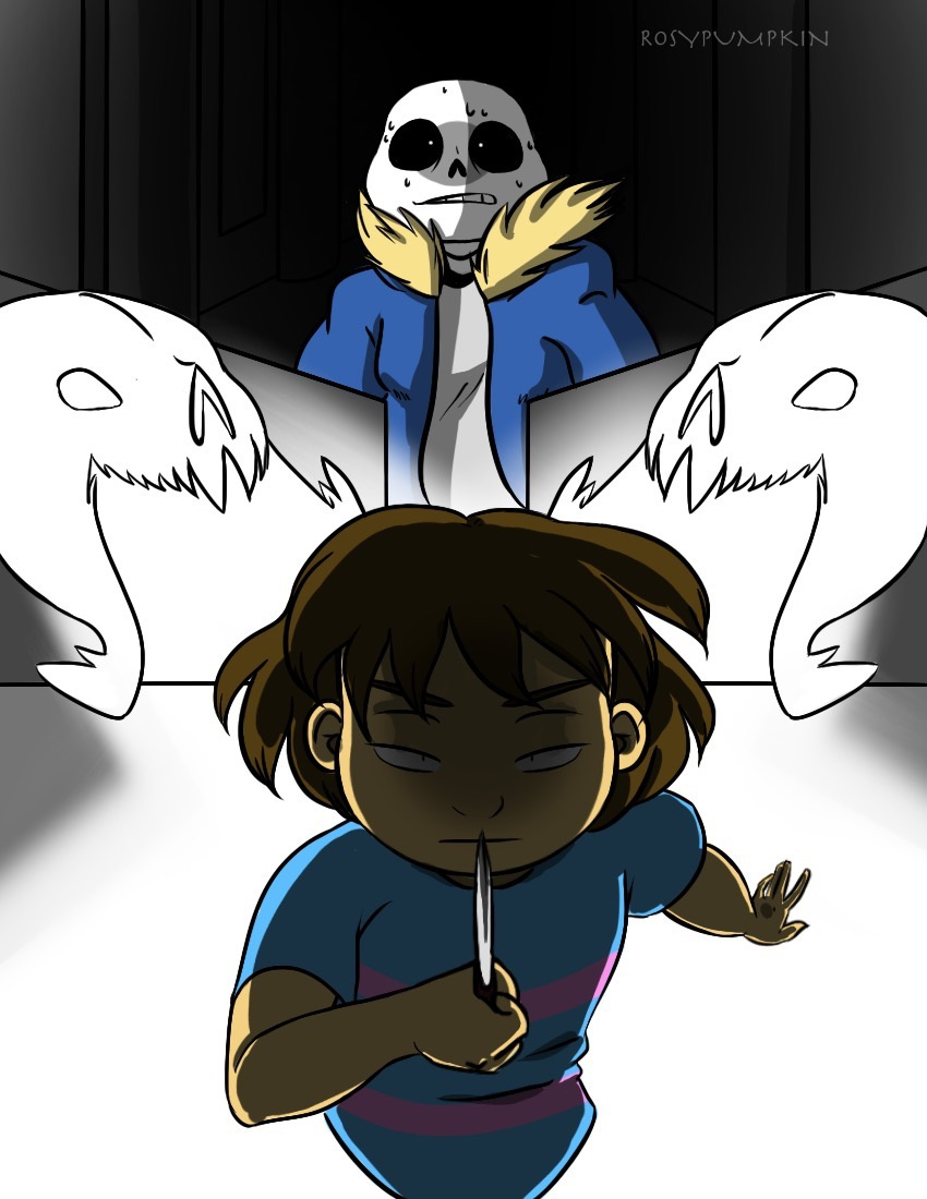 Nightmare Sans x Frisk