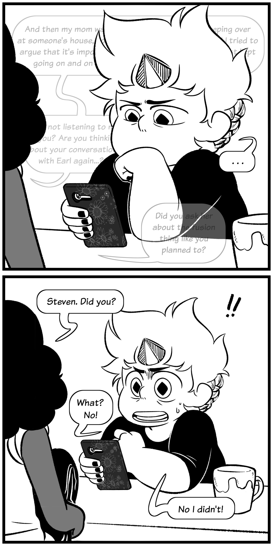 Read Steven *AU*niverse: Ask WhitePearl and Steven :: S4 EP13: Becoming  Myself | Tapas Community