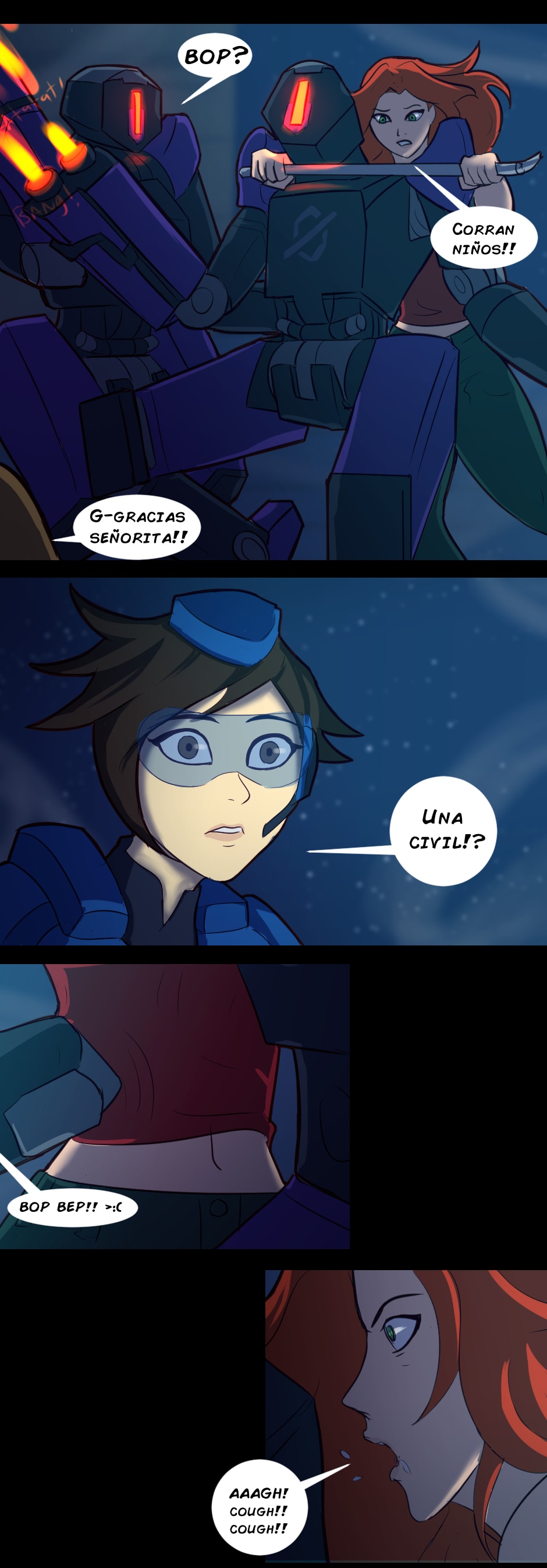 Read [ESP] Parejas de OW Fancomics :: Tracer x Emily Pág 1 | Tapas Community