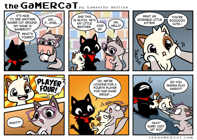 The GaMERCaT  Gamer cat, Fun comics, Cat comics