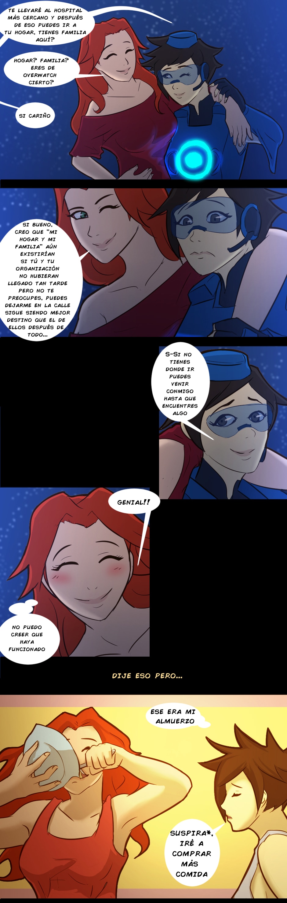 Read [ESP] Parejas de OW Fancomics :: Tracer x Emily Pág 2 | Tapas Community