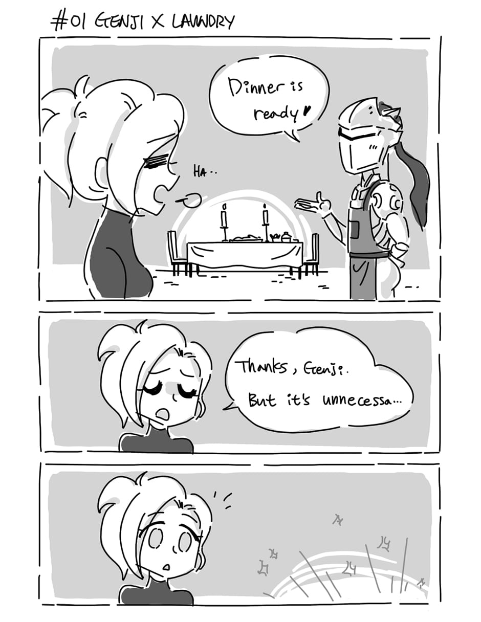 Genji x mercy comic