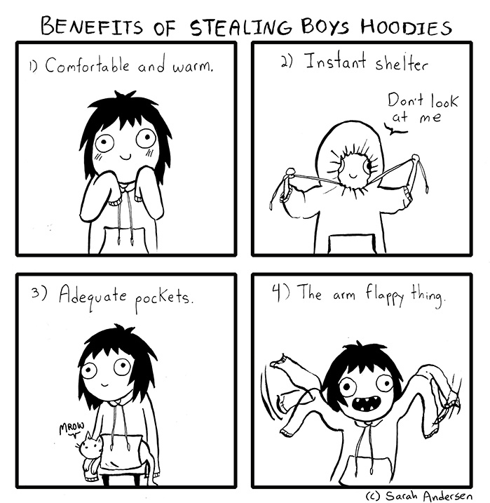 Read Sarah's Scribbles :: Benefits of Stealing Boys Hoodies | Tapas ...