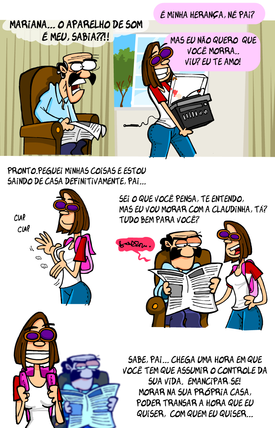 Read Mariana e Claudinha (portugues) :: O dia em que a Mariana saiu de  casa. | Tapas Community