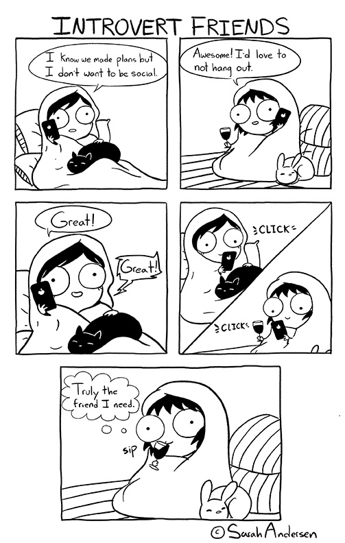 Sarah's Scribbles :: Introvert Friends - image 1