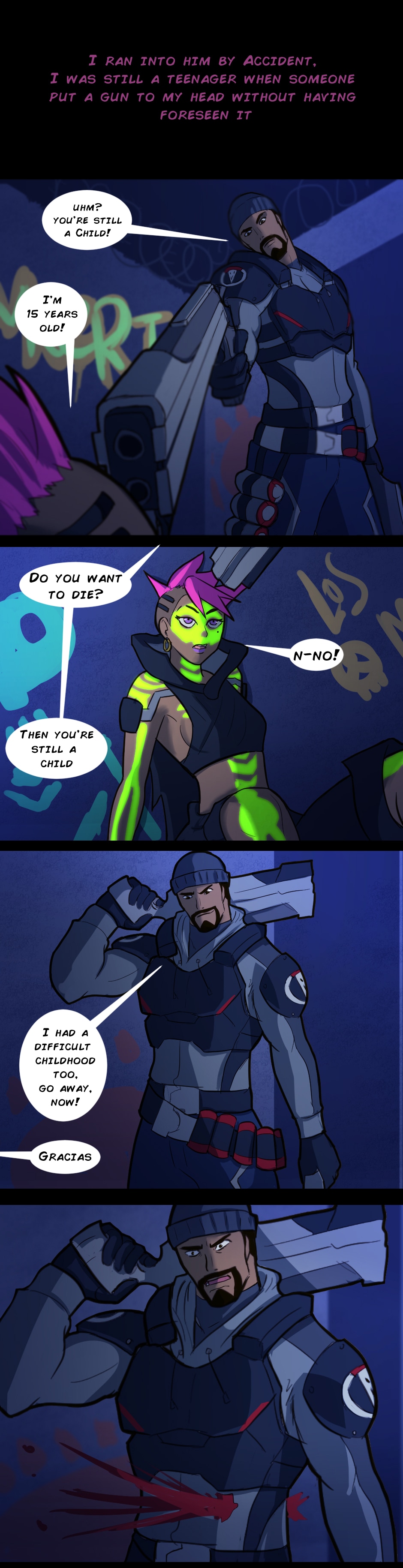 Read OW ships series (Fancomics) :: Page 1 (Sombra x Reaper) | Tapas  Community