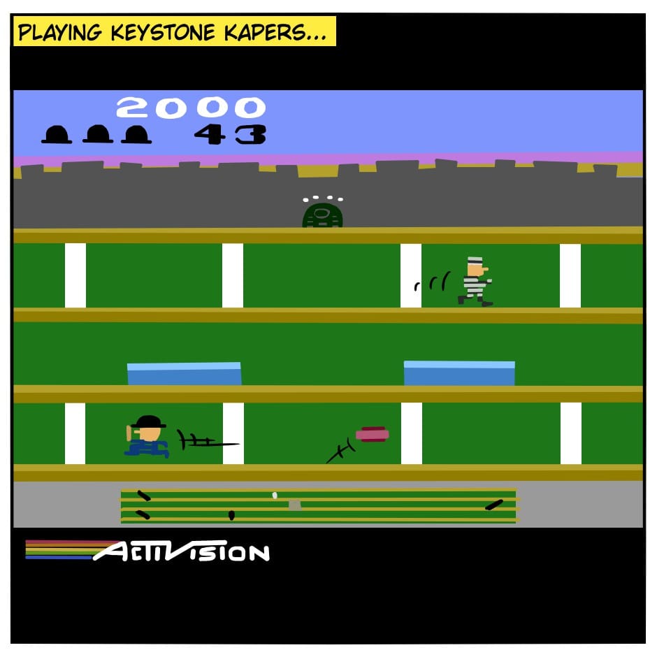 Atari 2600 – Keystone Kapers – I Play All The Games