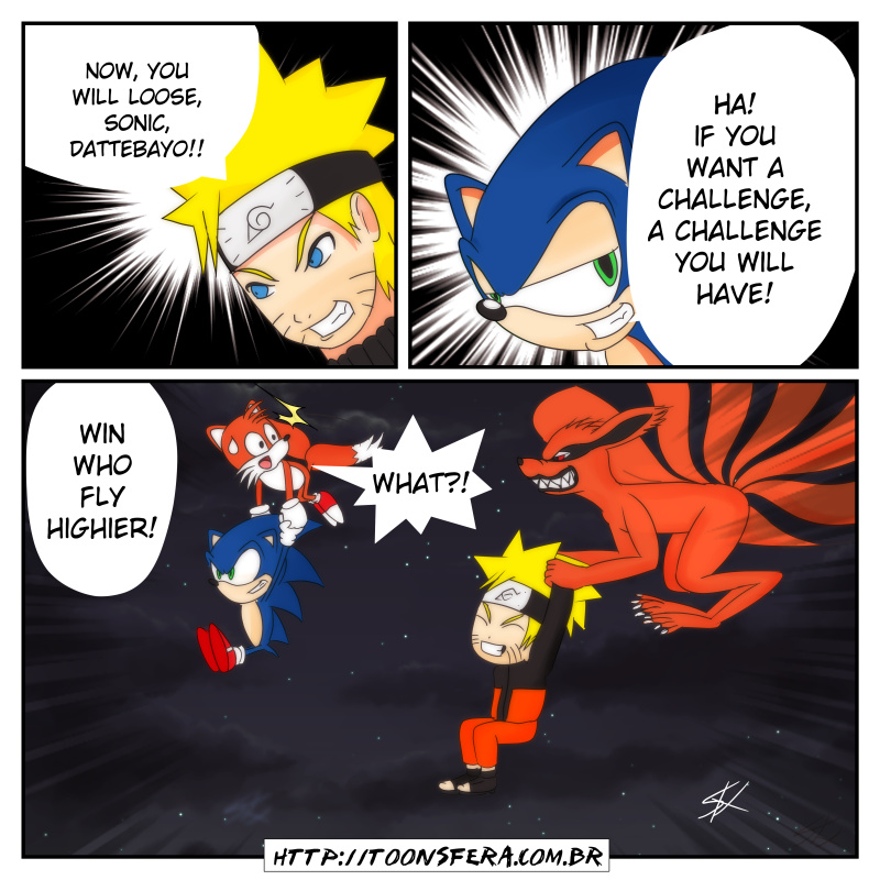 SONIC vs GOKU vs NARUTO! (Sonic The Hedgehog vs Dragon Ball Super vs Naruto)  CARTOON FIGHT ANIMATION 