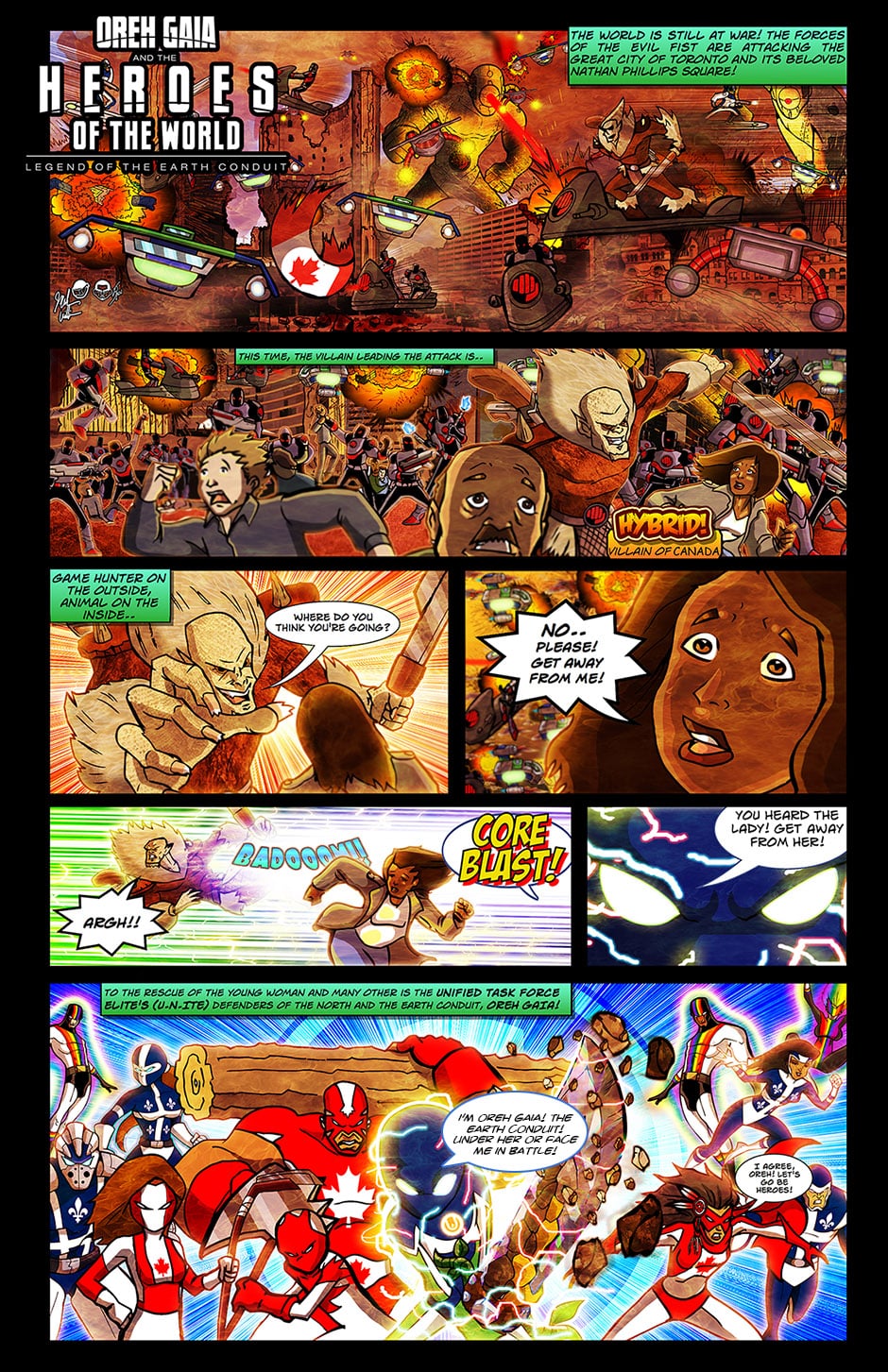 Heroes Of The World Mini-Comic  :: Issue #1 - Canada - image 2