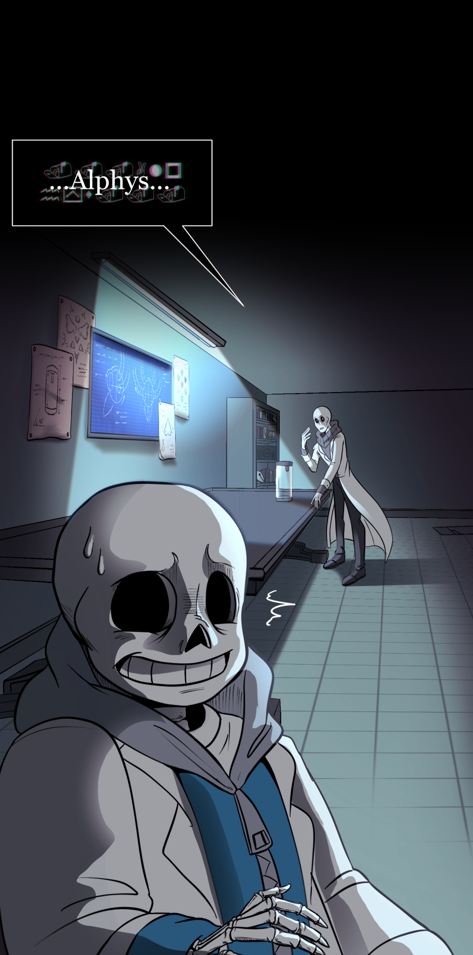 Sans and Flowey react to Undertale fanart 