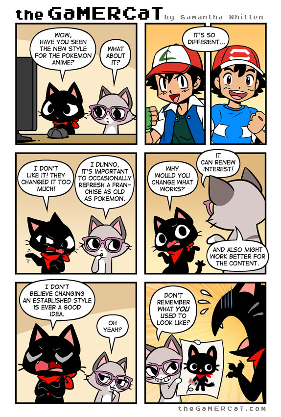 Samantha Whitten, creating The GaMERCaT Comics