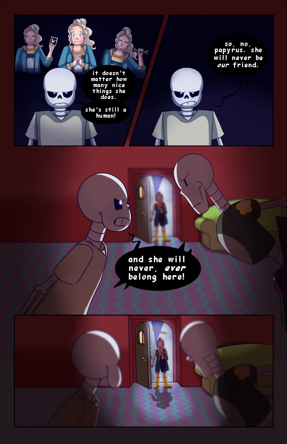 Undertale AU's x Skele!reader - Chapter 8  Undertale, Undertale comic,  Undertale cute