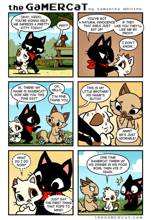 Samantha Whitten, creating The GaMERCaT Comics