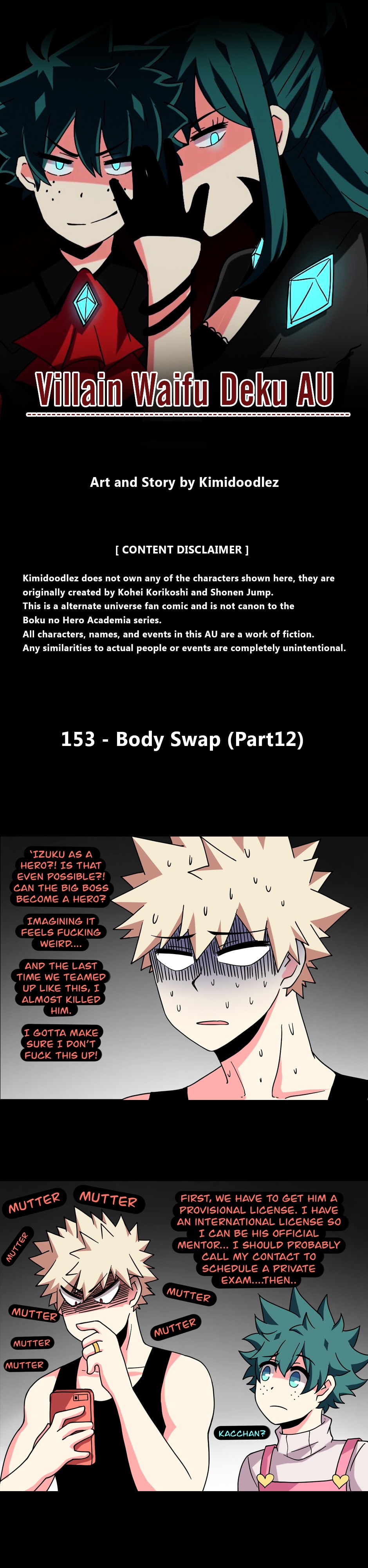 Read Villain Waifu Deku AU (ARCHIVES) :: Body Swap (Part 12) | Tapas  Community