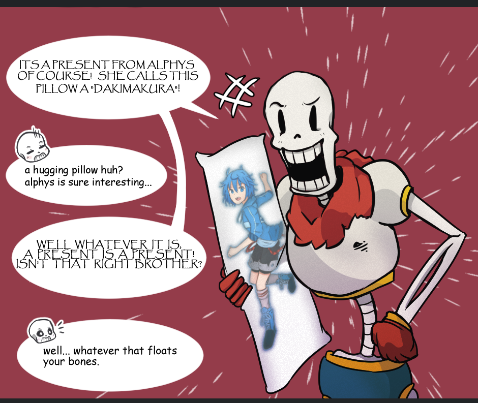 Papyrus dakimakura top