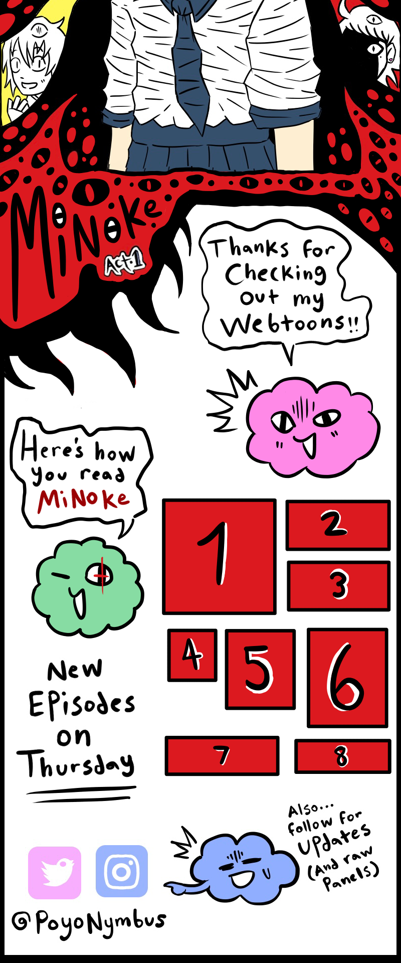 Read Mi No Ke Title/ how to read Tapas Comics