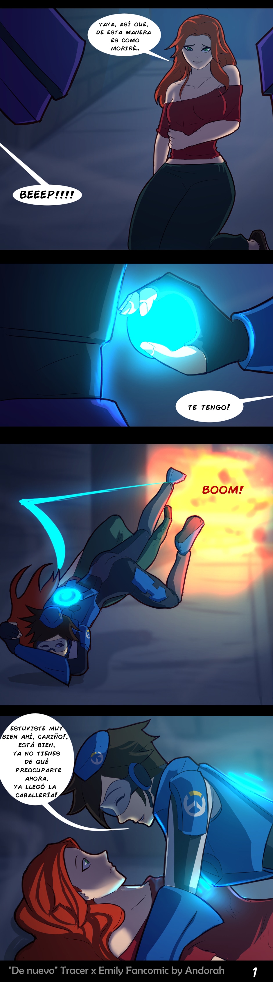 Read [ESP] Parejas de OW Fancomics :: Tracer x Emily Pág 1 | Tapas Community