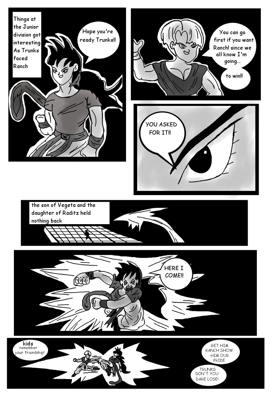 Read Dragon Ball R&R Fan comics :: Seytor's Approach.. Ranch vs Trunks ...