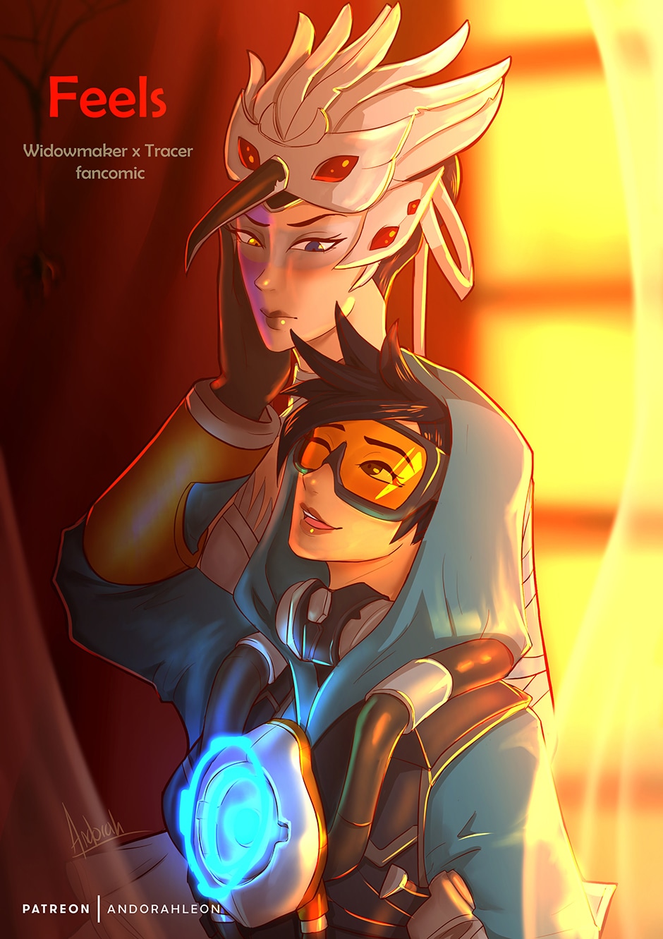 Read OW ships series (Fancomics) :: Feels (Tracer x Widow) cover