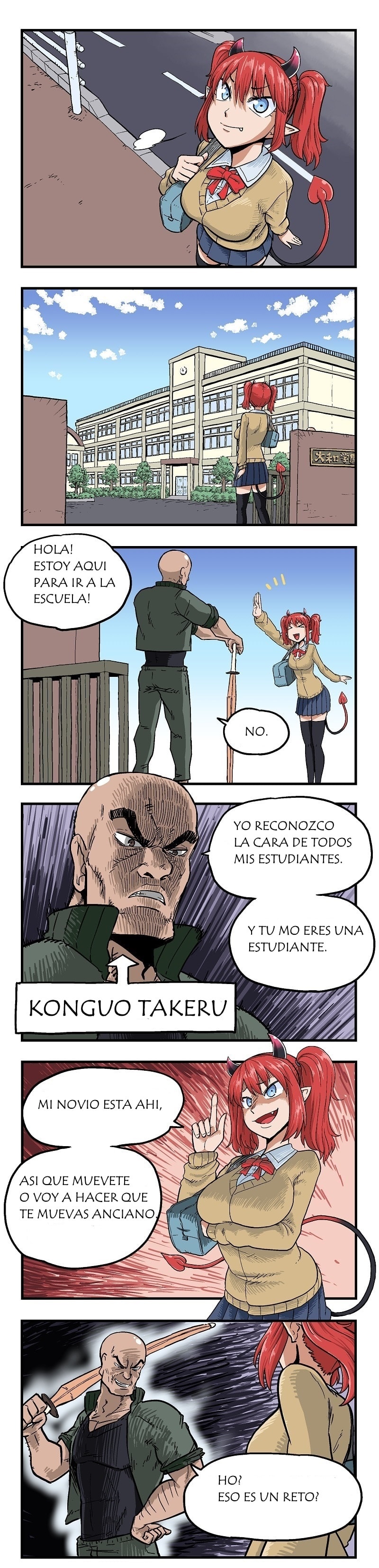 Read My Succubus Girlfriend en español :: Episodio 6 - Maestro vs Demonio |  Tapas Community