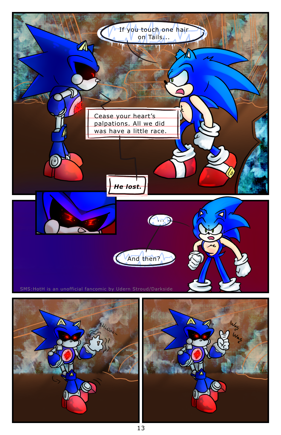 Shadow Android vs Mecha Sonic